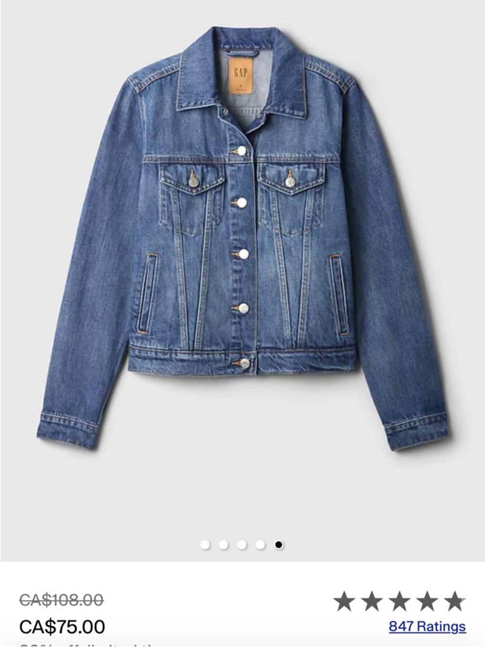 GAP Light Blue Denim Jean Jacket